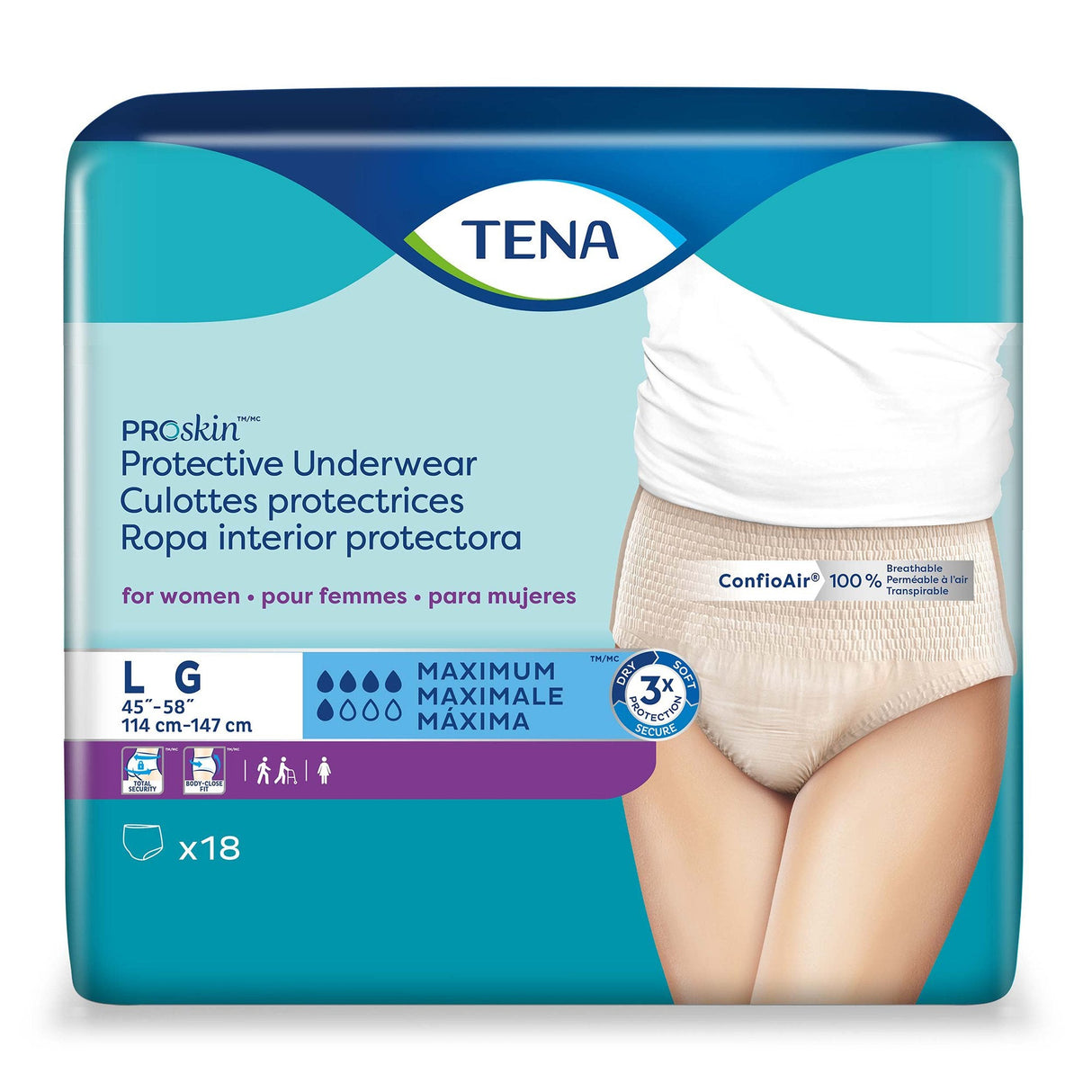 TENA ProSkin Underwear for Women - 73030-Pack - LL Medico