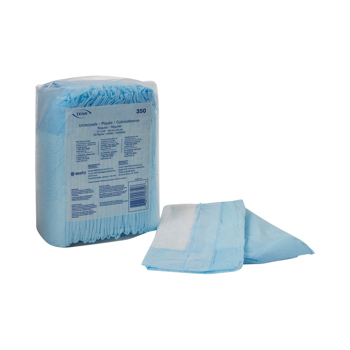 TENA Regular Underpads, Light Absorbency - 350-Pack - LL Medico