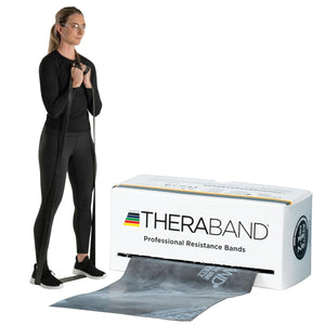 TheraBand Exercise Resistance Band, Black, X-Heavy, 25 Yard - 81234780-Single - LL Medico