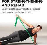 TheraBand Exercise Resistance Band, Non-Latex, Green, Heavy, 4" x 25 Yard - 81234764-Single - LL Medico