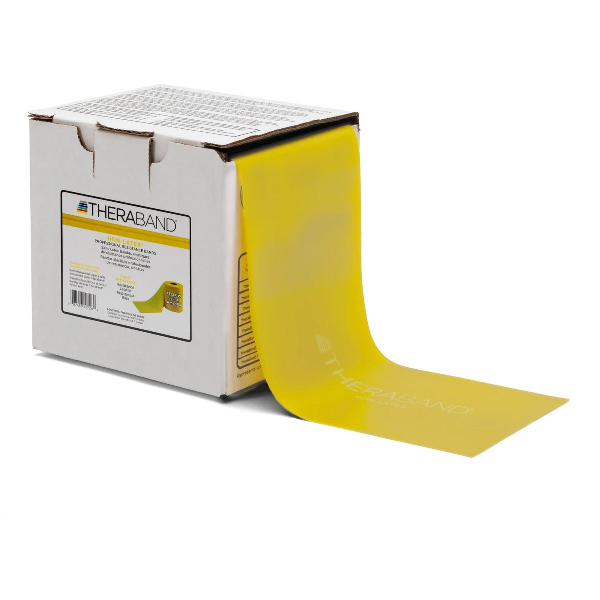 TheraBand Exercise Resistance Band, Non-Latex, Yellow, Light Resistance, 25 Yard - 081234749-Single - LL Medico