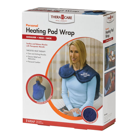 Theracare Heat Therapy Personal Heating Pad Wrap, 25" x 26", Reusable Micro-Plush Fabric - 24-610-Single - LL Medico
