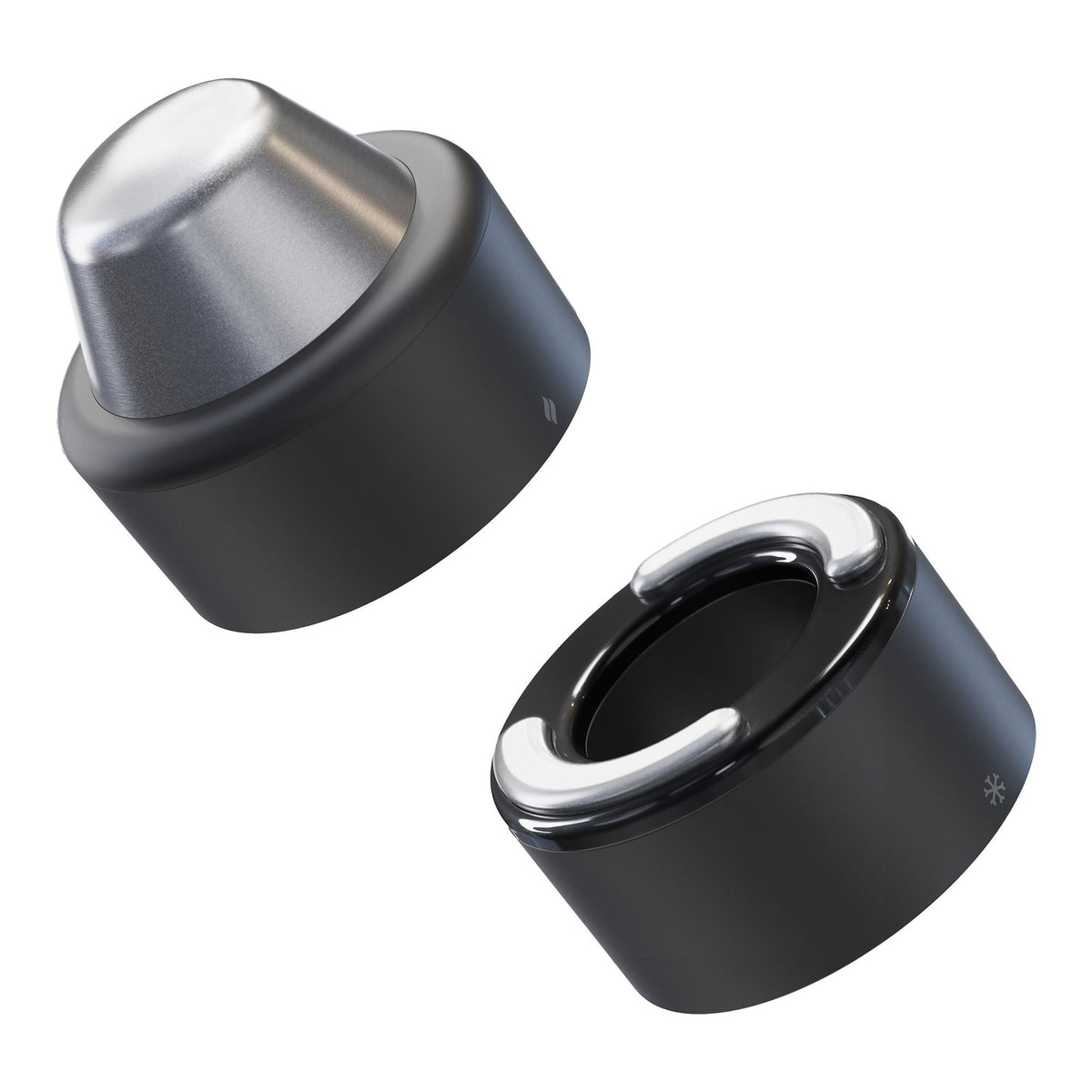 TheraFace Hot & Cold Rings Facial Massage Attachment, Black - TF02228-01-Single - LL Medico