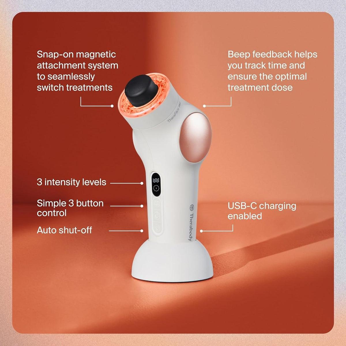 TheraFace PRO Hand-Held Face Massager & Cleanser - TF02224-01-Single - LL Medico