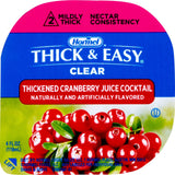 Thick & Easy Clear, Mildly Thick, Cranberry Juice Cocktail Flavor, 4 oz Cup - 39705-Case - LL Medico