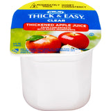 Thick & Easy Clear Thickened Apple Juice, Moderately Thick, 4 oz Cup - 12687-Case - LL Medico