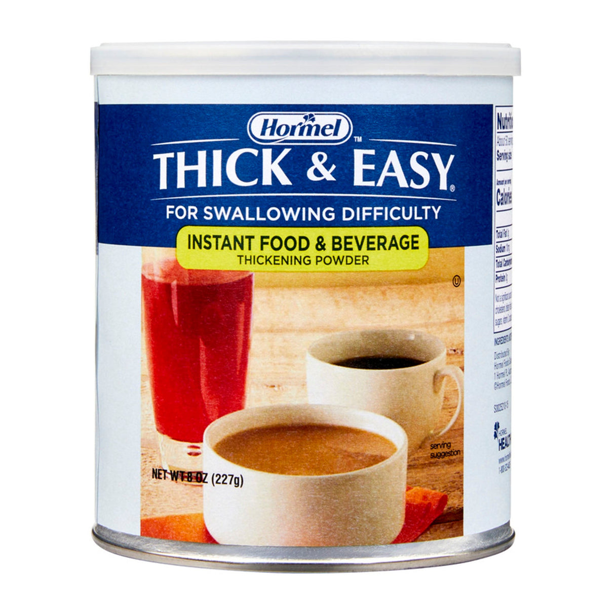 Thick & Easy Food and Beverage Thickener, Unflavored Powder, 8 oz Cannister - 17938-Single - LL Medico