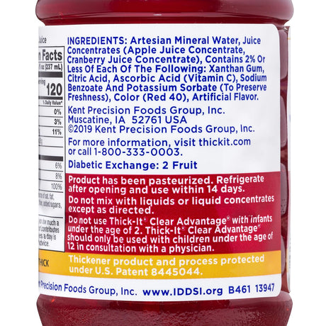 Thick-It AquaCareH20 Thickened Cranberry Juice, 8 oz Bottle - B459-L9044-Case - LL Medico