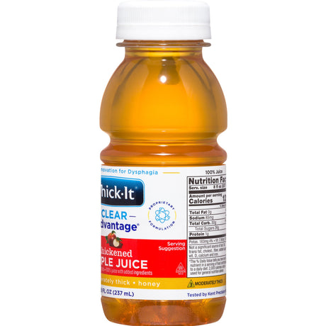 Thick-It Clear Advantage Thickened Apple Juice, Mildly Thick (Nectar Consistency) - B455-L9044-Case - LL Medico