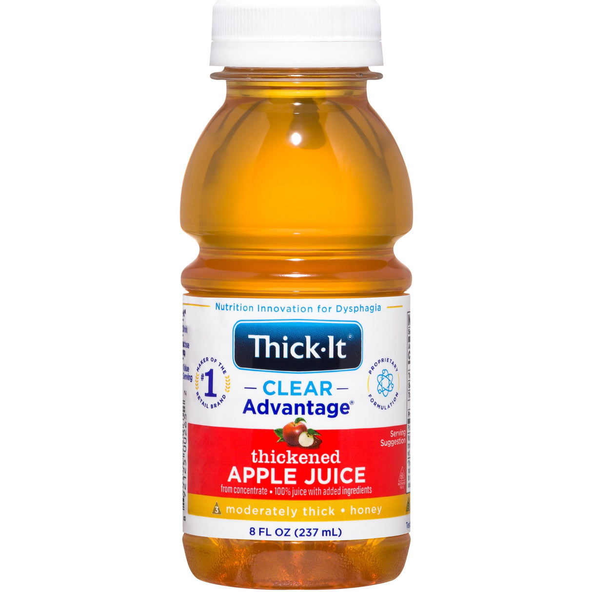 Thick-It Clear Advantage Thickened Apple Juice, Mildly Thick (Nectar Consistency) - B455-L9044-Case - LL Medico