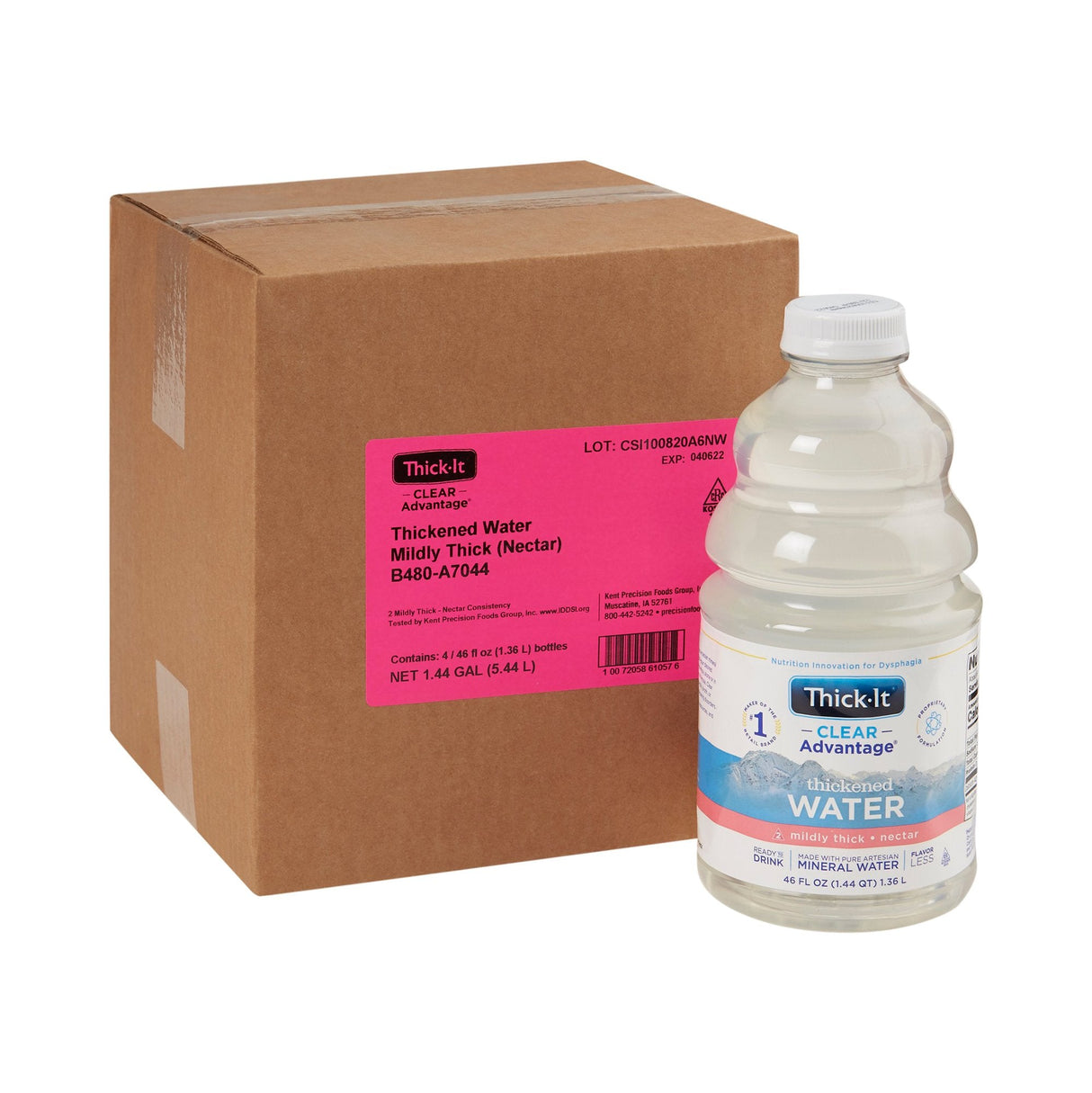 Thick - It Clear Advantage Thickened Water, Mildly Thick (Nectar Consistency) - B450-A5044-Case - LL Medico