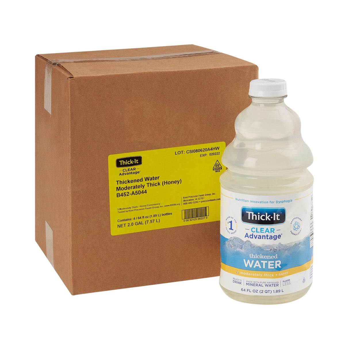 Thick - It Clear Advantage Thickened Water, Moderately Thick (Honey Consistency) - B452-A5044-Single - LL Medico
