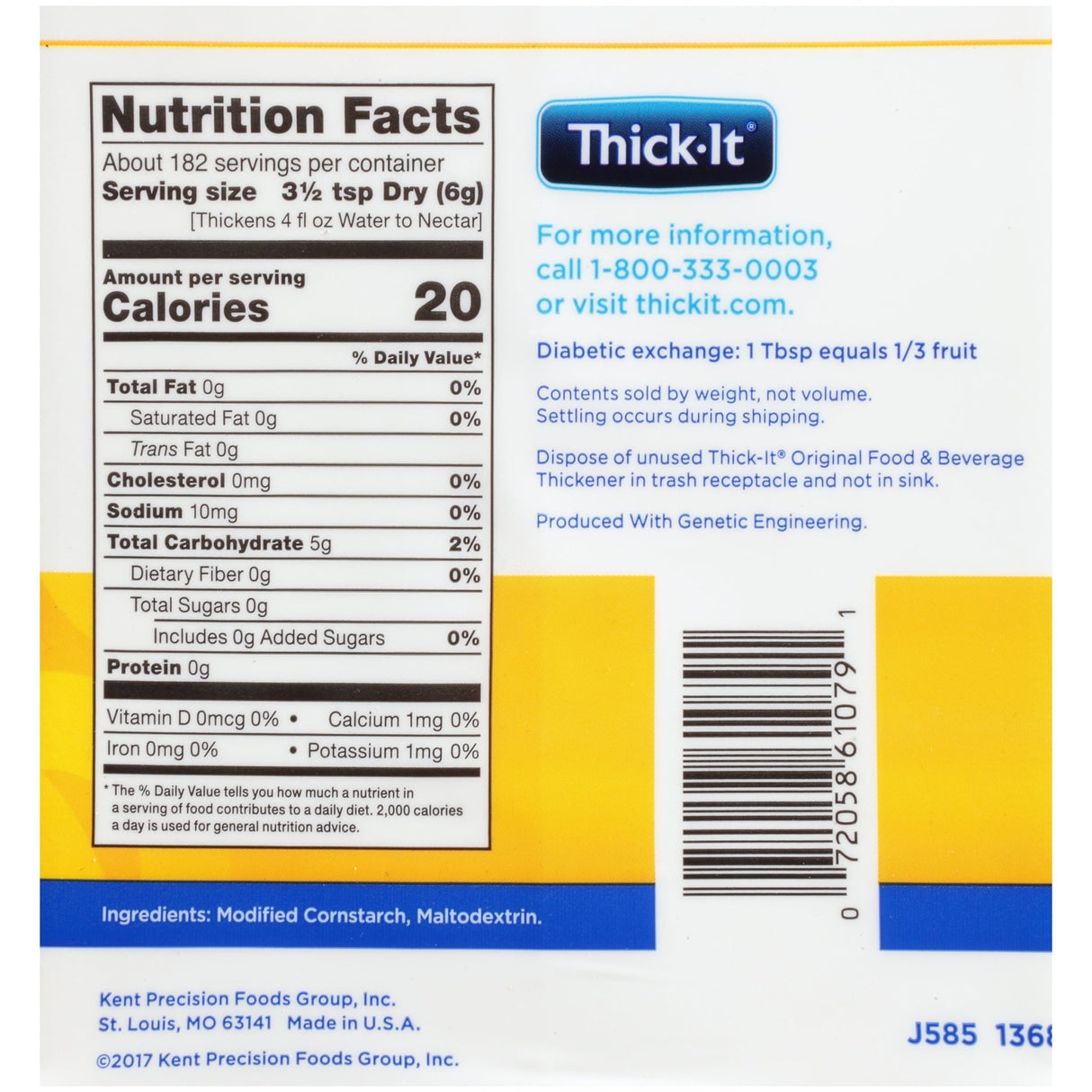 Thick - It Original Thickener - J584-Single - LL Medico