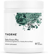 Thorne Daily Greens Plus Powder, Greens Flavor, 7.2 oz - SP687-Bottle - LL Medico