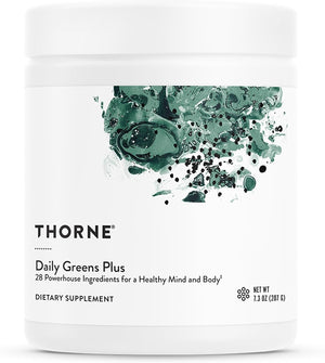 Thorne Daily Greens Plus Powder, Greens Flavor, 7.2 oz - SP687-Bottle - LL Medico