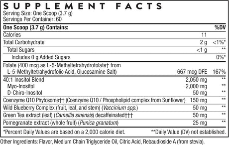 Thorne Ovarian Care Dietary Supplement, Mixed Berry, 7.55 oz - SF823-Bottle - LL Medico