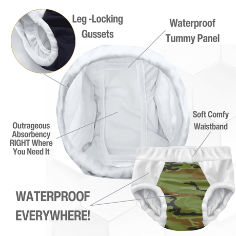 Threaded Armor Lounge Brief Adult Diaper - 1-LB.S.dove-LL - LL Medico