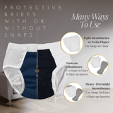 ThreadedArmor Protective Brief Adult Diaper - 1-PBSO.S.navy-LL - LL Medico