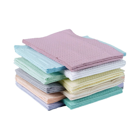 Tidi Choice Procedure Towel, White, 13 x 18", 2-Ply Tissue, Waffle Embossed, Non-Radiopaque, NonSterile - 918161-Case - LL Medico