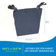 Tidi Posey Drain Bag Holder with Straps, 10.5 x 13.5 Inch, Canvas - 8215-Single - LL Medico
