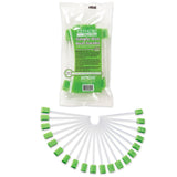 Toothette Plus Oral Swabsticks Foam Tip, Green, 6 Inch, Individually Wrapped - 6076-Pack - LL Medico