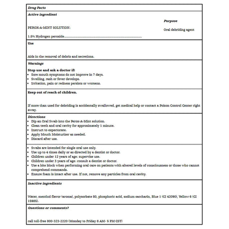 Toothette Short Term Swab System - 6000-Single - LL Medico