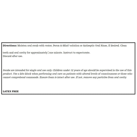 Toothette Single Use Oral Swabs, Untreated, 20 Count - 6071-Pack - LL Medico