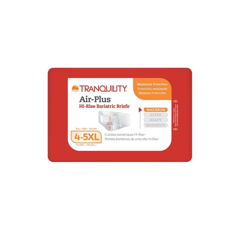 Tranquility 4XL/5XL Air-Plus Disposable Bariatric Briefs | LL Medico