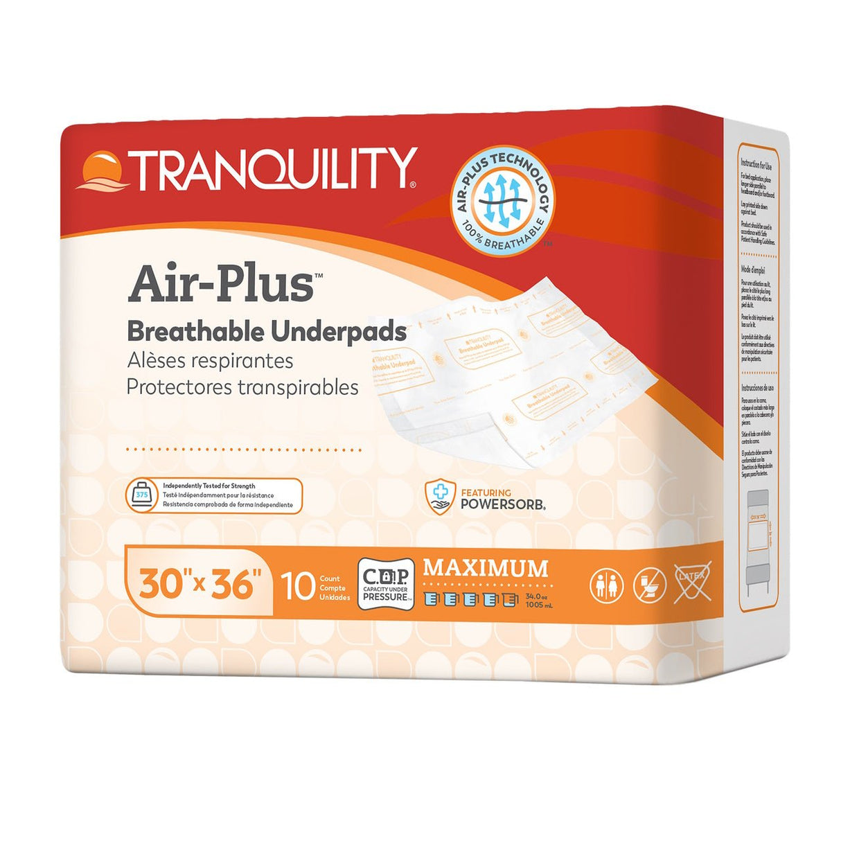 Tranquility AIR - Plus Breathable Underpads - 2710-Pack - LL Medico