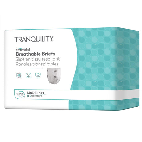 Tranquility Essential Breathable Briefs, Moderate - 2965100-Pack - LL Medico