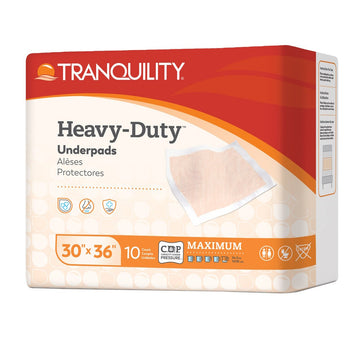 Tranquility Heavy-Duty Peach Sheet Underpads | LL Medico