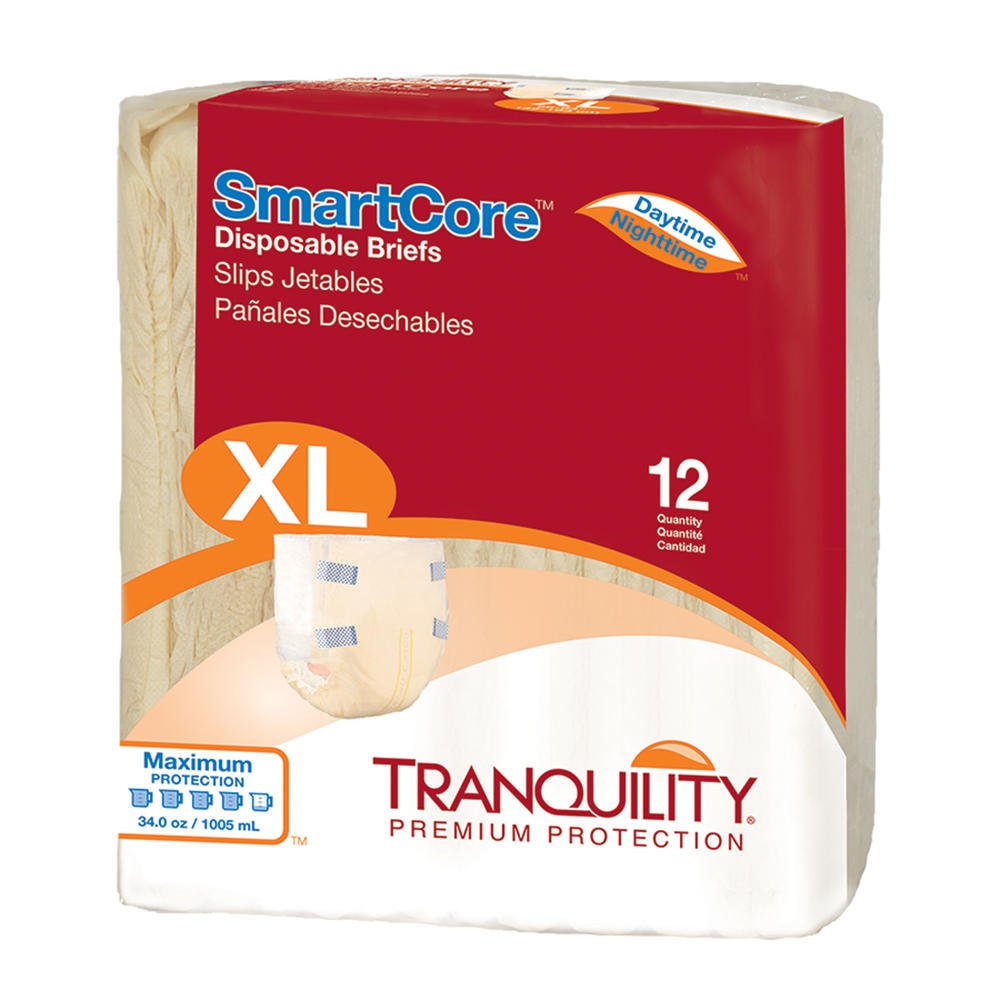 Tranquility SmartCore Disposable Adult Briefs - 2314-Pack - LL Medico