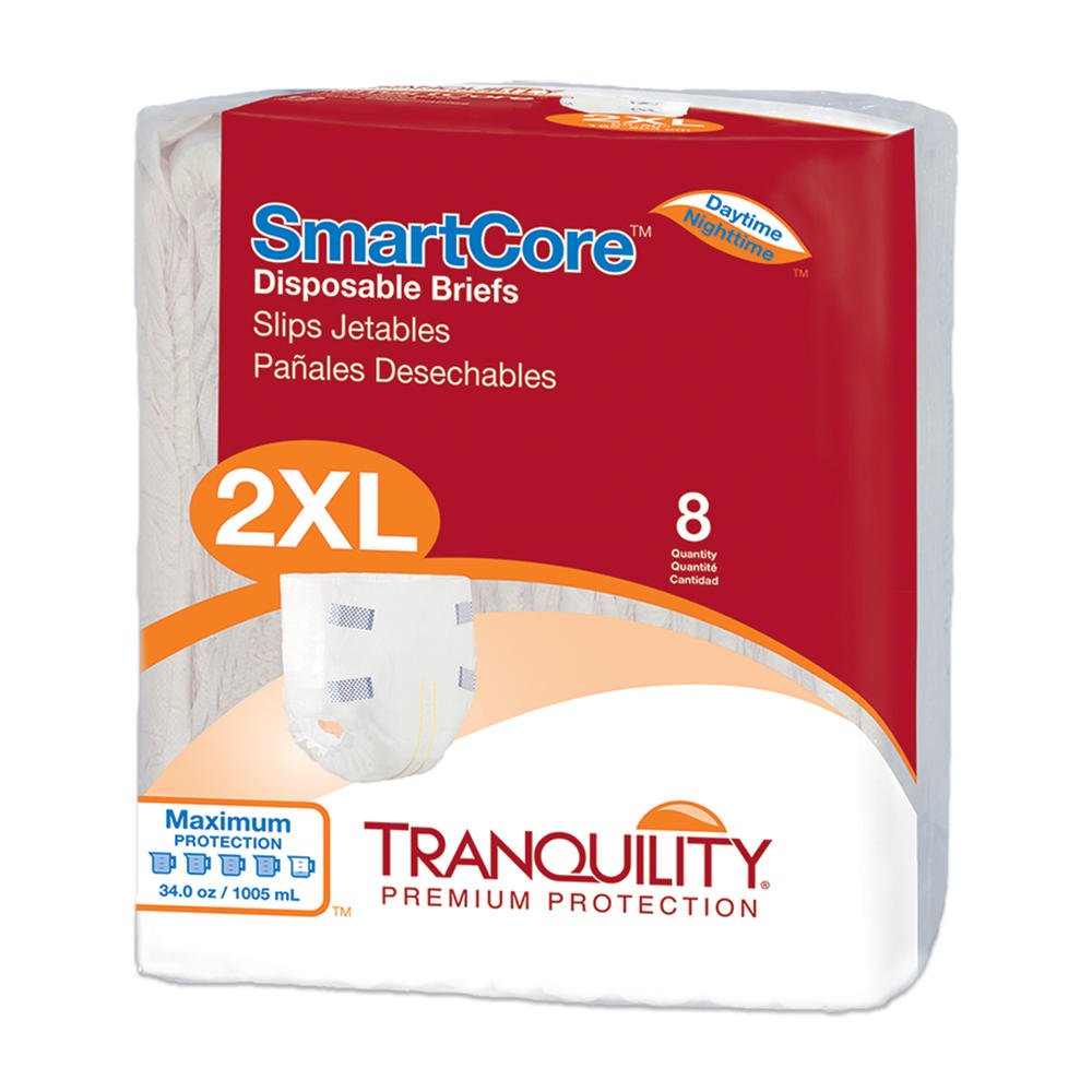 Tranquility SmartCore Disposable Adult Briefs - 2315-Pack - LL Medico