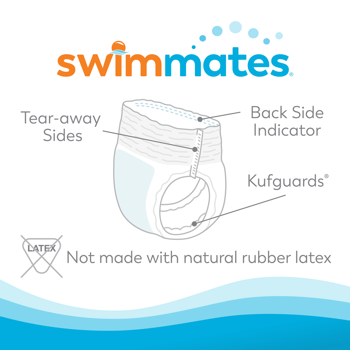 Tranquility Swimmates Disposable Swim Diapers - 2845-Sample - LL Medico