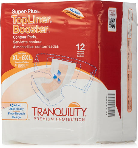 Tranquility TopLiner Booster Contour Pads - 3096-Pack - LL Medico