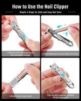 Trim Fingernail Clippers With Keychain - 720-Single - LL Medico