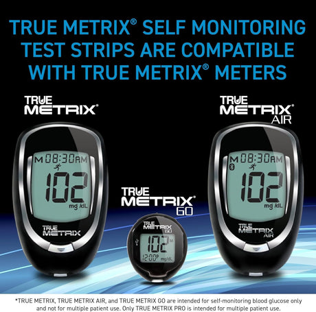 Trividia Health True Metrix Blood Glucose Test Strips, 50 Count - R3H01-350-Box - LL Medico