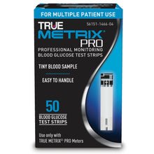 Trividia Health True Metrix Pro Blood Glucose Test Strips, 50 Count - R3H01P-450-Box - LL Medico