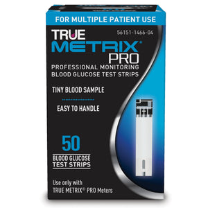 Trividia Health True Metrix Pro Blood Glucose Test Strips, 50 Count - R3H01P-450-Box - LL Medico
