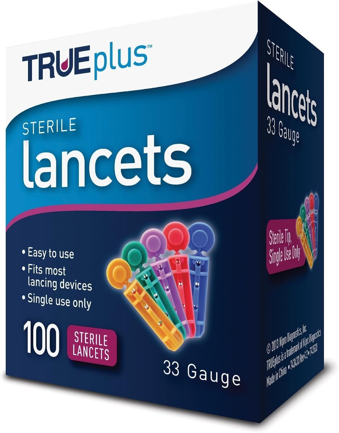 Trividia Health TRUEplus Sterile Lancets, 33 Gauge - 56151014701-Box - LL Medico
