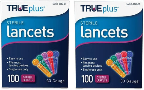 Trividia Health TRUEplus Sterile Lancets, 33 Gauge - 56151014701-Box - LL Medico