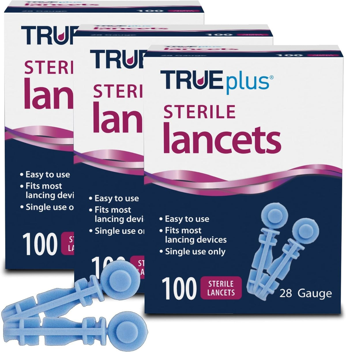 Trividia Health TRUEplus Twist Off Cap Lancets, 33 Gauge - 743533-Box - LL Medico