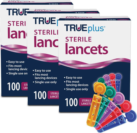 Trividia Health TRUEplus Twist Off Cap Lancets, 33 Gauge - 743533-Box - LL Medico