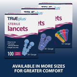 Trividia Health TRUEplus Twist Off Cap Lancets, 33 Gauge - 743533-Box - LL Medico
