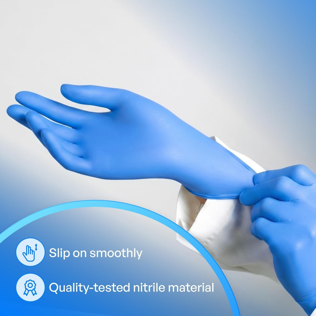 Tronex New Age 9128 Series Powder-Free Nitrile Exam Gloves, Violet-Blue - 9128-20-Box - LL Medico