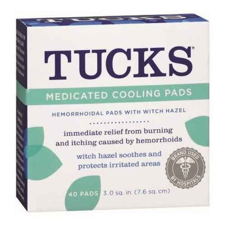 TUCKS Hemorrhoid Medicated Cooling Pads - 4138800732 - LL Medico