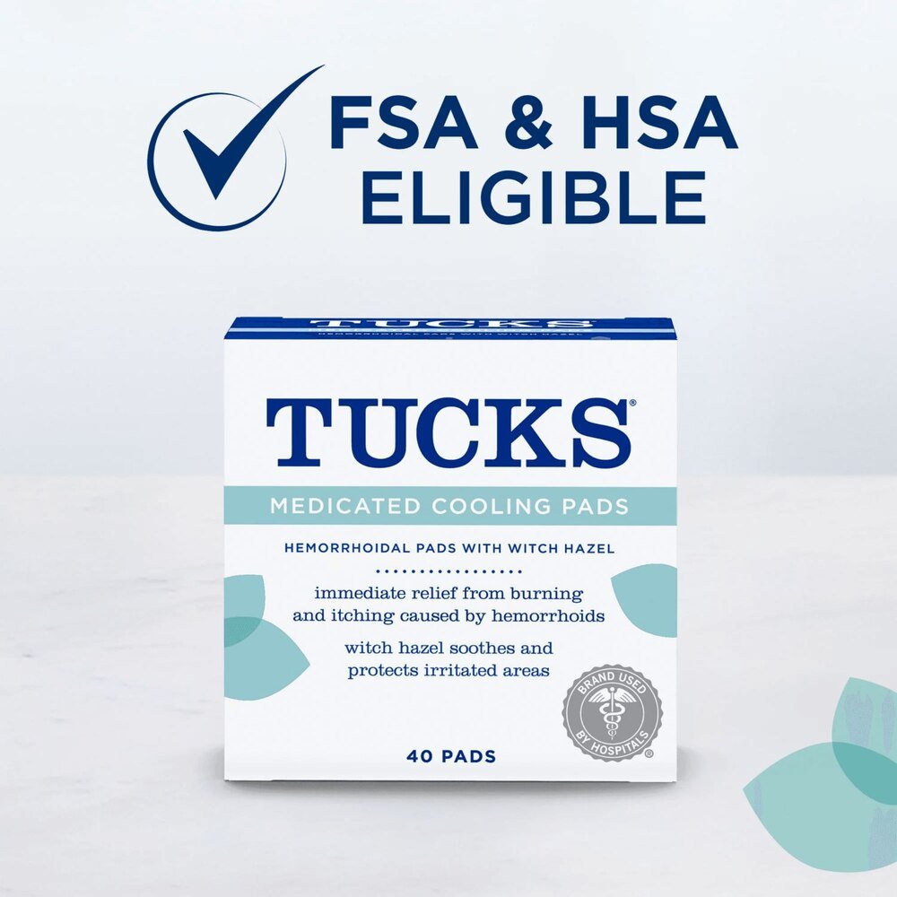 TUCKS Medicated Cooling Pads for Hemorrhoid Relief - 4138800732 - LL Medico