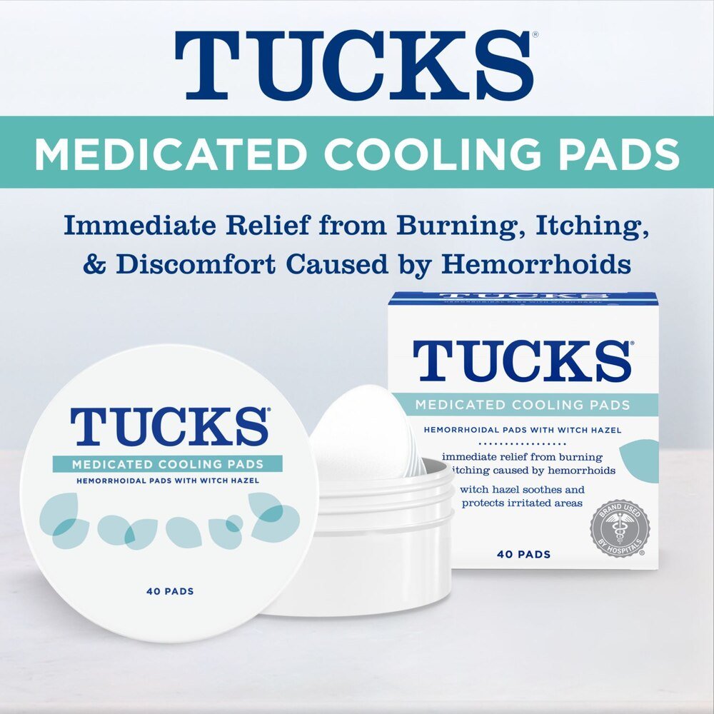 TUCKS Medicated Cooling Pads for Hemorrhoid Relief - 4138800732 - LL Medico