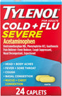 Tylenol Cold + Flu Severe Relief Caplets, 24 ct - 50580040226 - LL Medico