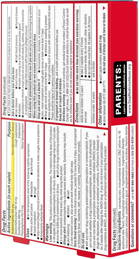 Tylenol Cold + Flu Severe Relief Caplets, 24 ct - 50580040226 - LL Medico